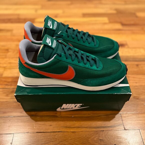 Nike Tailwind 79 Stranger Things Hawkins High School, Green & Orange, Size 13 US - Picture 4 of 8